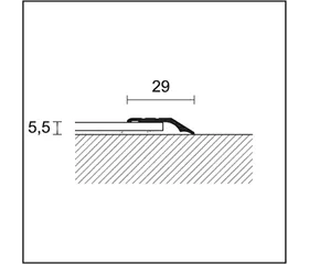 Ausgleichsprofile Alu 22460602 Anpassungsprofil (Bodenbelagsp
