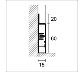 Abdeckprofil Alu 22460690 Bodenbelagsprofil (nicht spezi